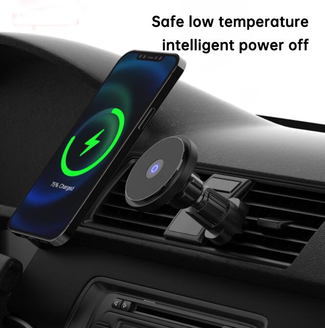 15W Magnetic car wireless charger for Apple iPhone 14 Pro Max